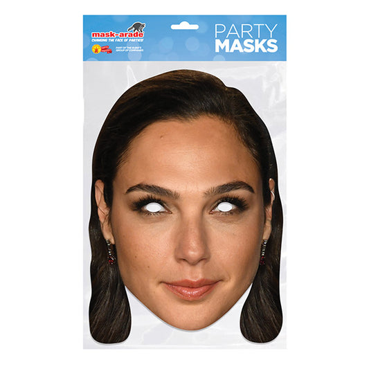 Gal Gadot Party Mask – Full Face Cardboard Mask Eye Cut-Outs Parties