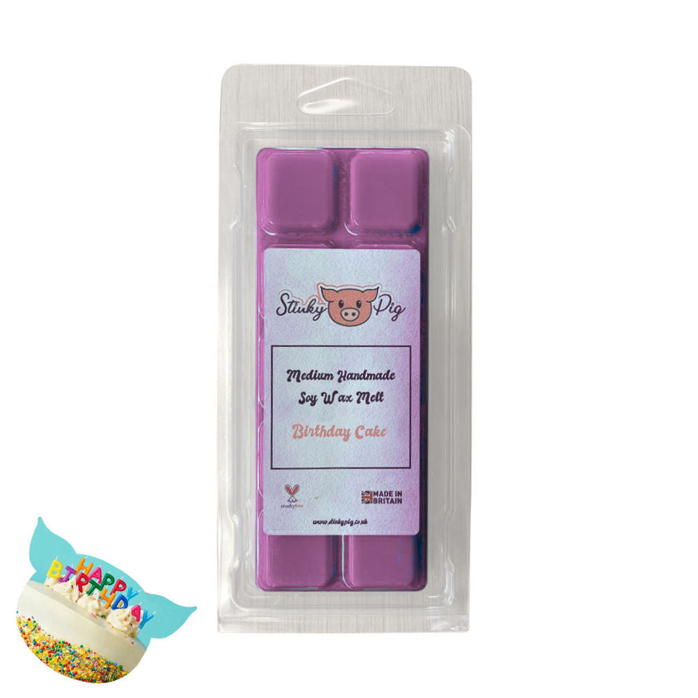 Stinky Pig Highly Scented Soy Wax Melt Clam - 50g Birthday Cake