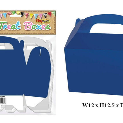 Navy Blue Treat Boxes - 10 Pack