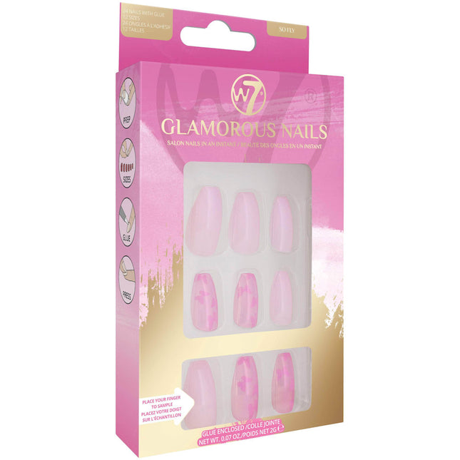 W7 Cosmetics Glamorous False Nails - So Fly
