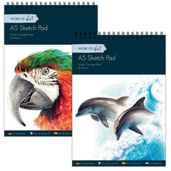 60 Sheet A5 Wiro Sketch Pad