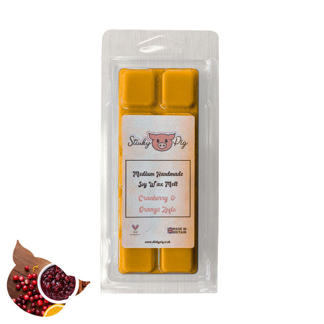 Stinky Pig Highly Scented Soy Wax Melt Clam - 50g Cranberry & Orange