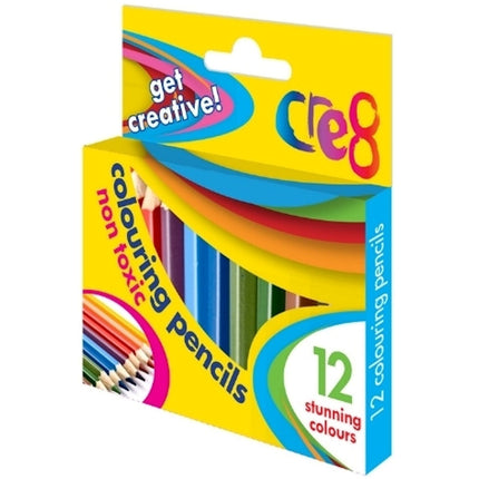 Colouring Pencils 1/2 Size - 12 Pack