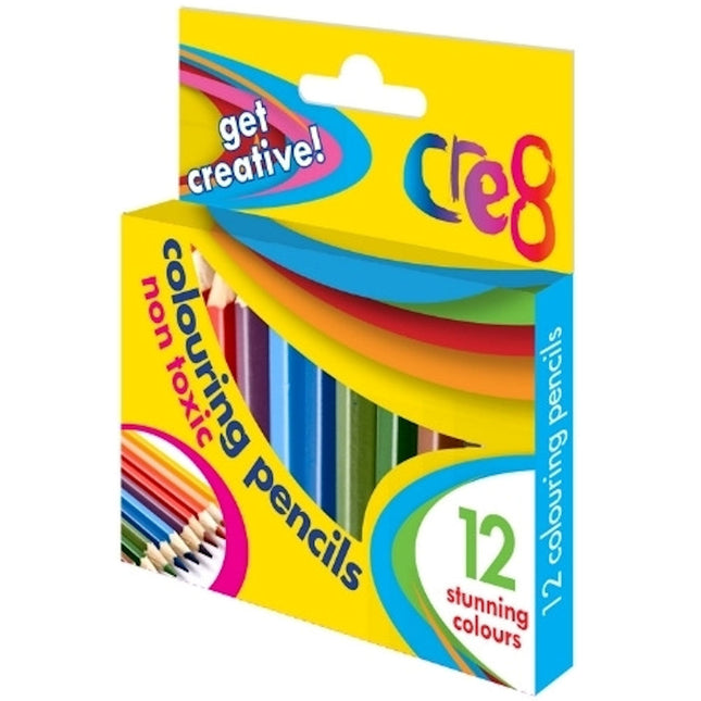 Colouring Pencils 1/2 Size - 12 Pack