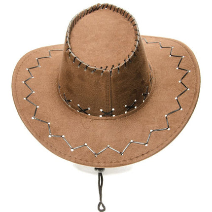 Leatherlook Cowboy Hat - Assorted