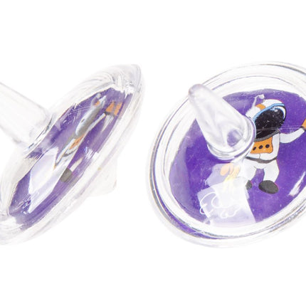 Space Spinning Tops- 12 Pack