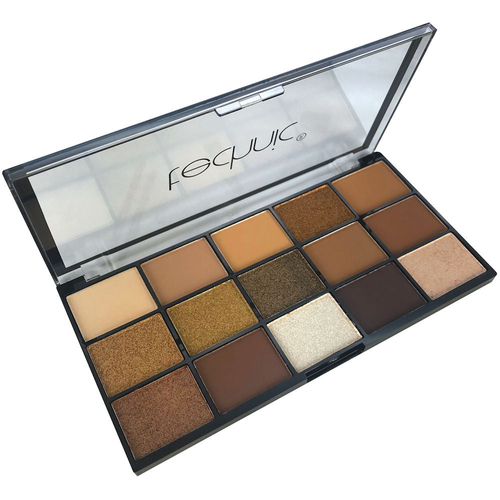 Technic Cosmetics 15 Colour Pressed Pigment Eyeshadow Palette - Boujee