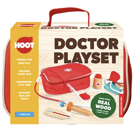 Kids Wooden Doctor Play Set
