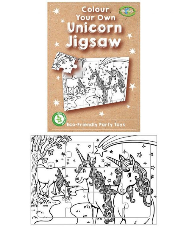 Re:Play Mini Unicorn Colour Your Own Jigsaw Puzzle (Single)