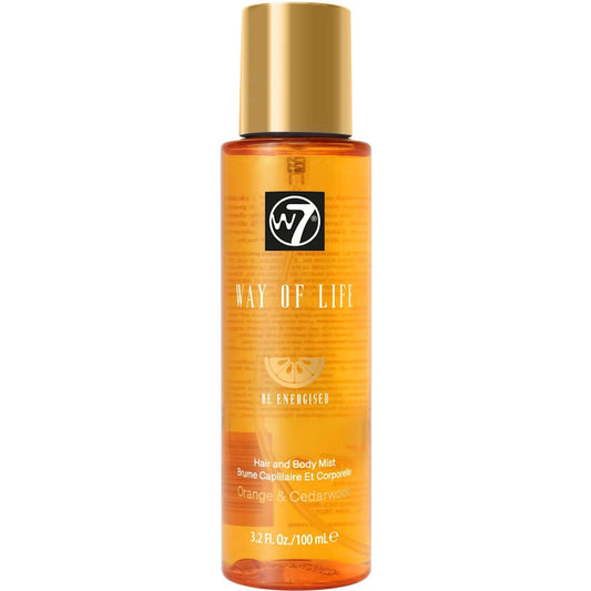W7 Cosmetics Way Of Life Hair & Body Mist Spray - Orange & Cedarwood