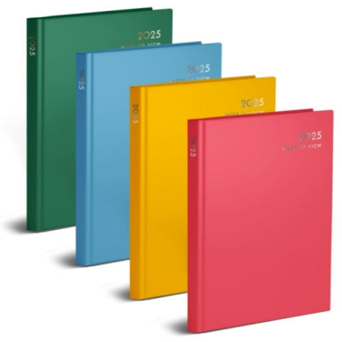 Colour Block WTV A6 Diary 2025-2026 - Assorted Planner Organiser Schedule