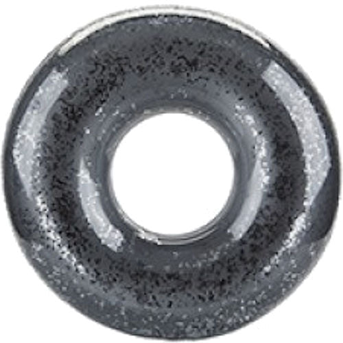 Silver Glitter Filled Metallic Swim Ring - 20" Pool Beach Accessory Inflatable