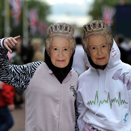 Queen Elizabeth Full Face Cardboard Mask