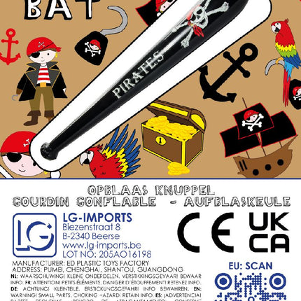 Inflatable Pirate Baseball Bat