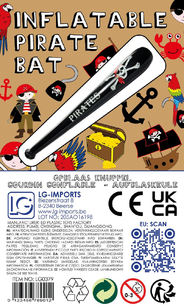 Inflatable Pirate Baseball Bat