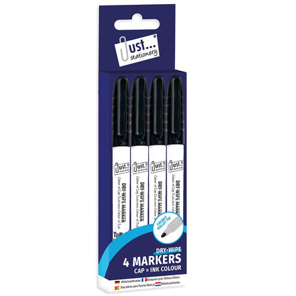 4 Dry Wipe Markers