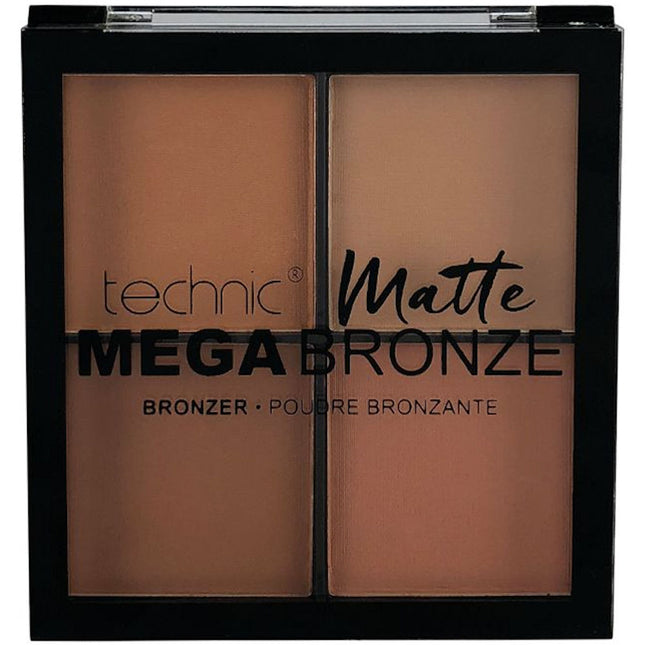 Technic Cosmetics Quad Pressed Powder - Mega Matte Bronze & Contour