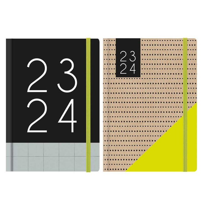Academic A5 Week to View Organiser - Assorted