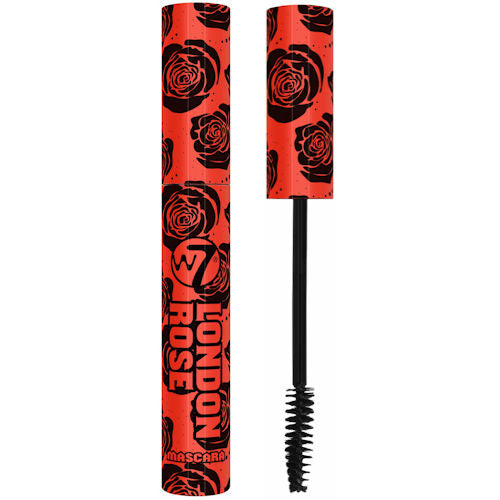 W7 Cosmetics London Rose Mascara - Black Bold Volumizing Smudge Proof Long Lasting Eye Makeup
