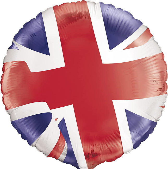 Union Jack Round Foil Balloon - 18"