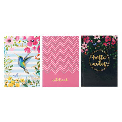 A6 Floral Hardback Notebook - Single Assorted