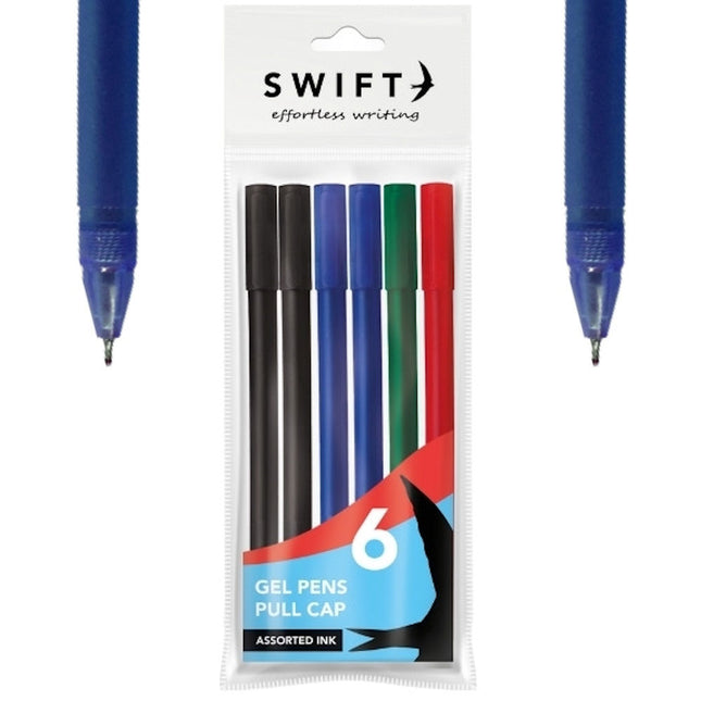 Assorted Gel Pens - 6 Pack