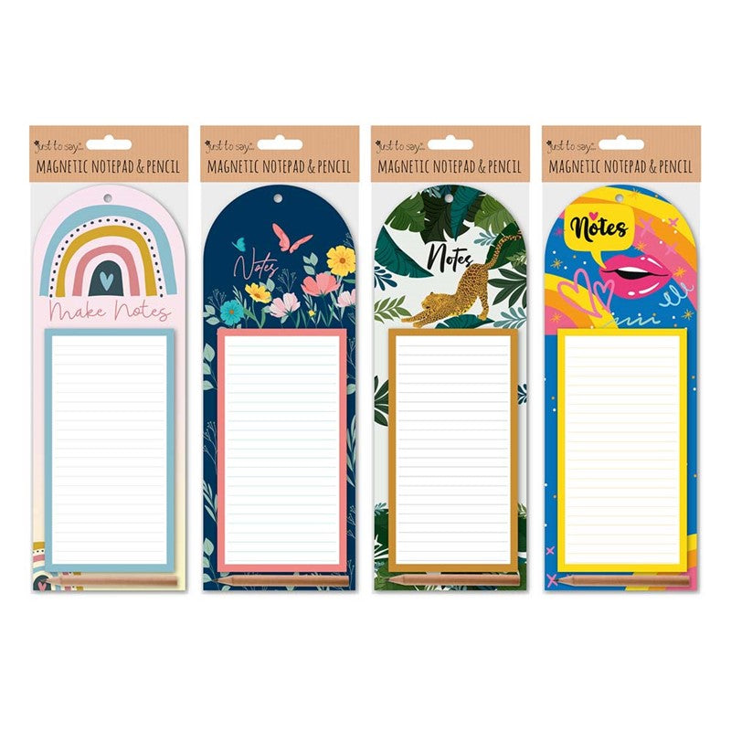 Magnetic Notepad & Pencil - Assorted Colours Convenient Kitchen Office Supplies Memo Pad