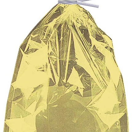 Gold Foil Cellophane Gift Bags - 10 Pack