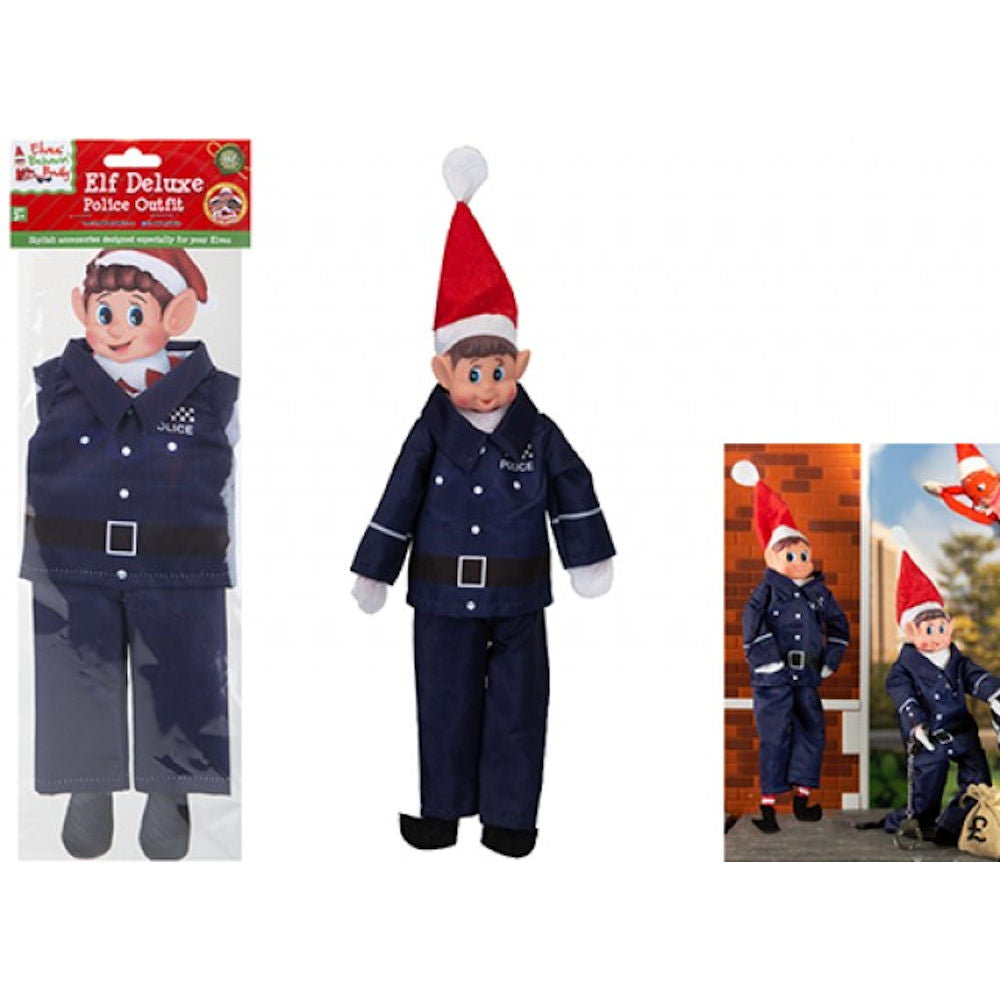 Police Outfit For Elf - Law Career Funny Naughty Elves Christmas Pranks