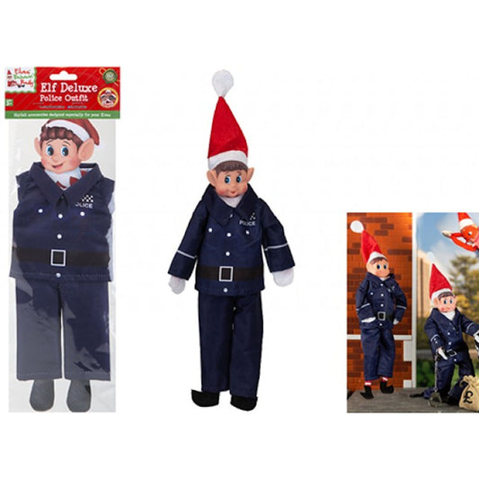 Police Outfit For Elf - Law Career Funny Naughty Elves Christmas Pranks