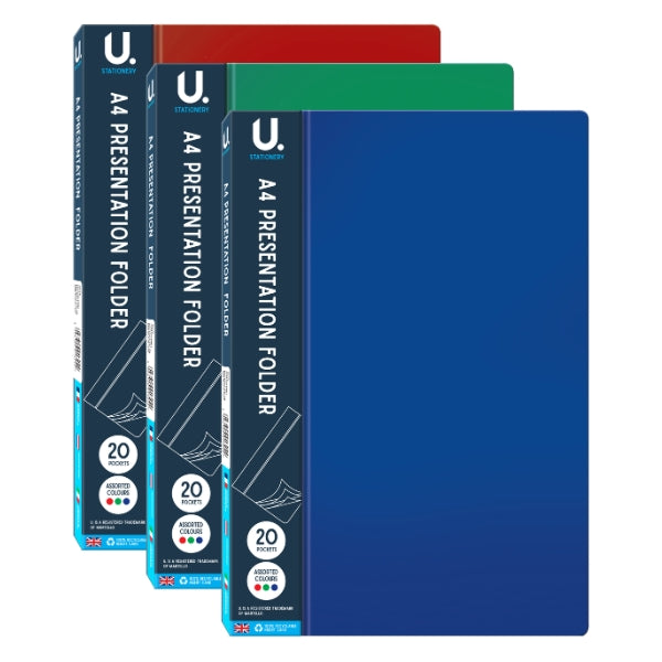 A4 Presentation Folder - Single Assorted