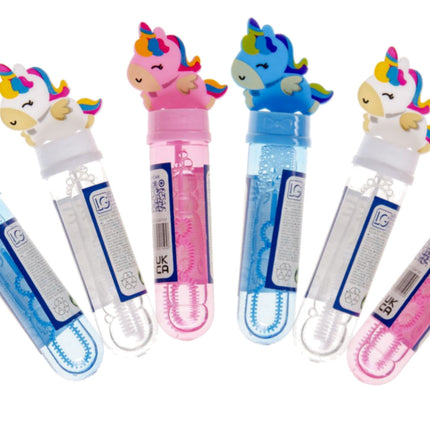 Mini Unicorn Bubble Stick Wands - 6 Pack