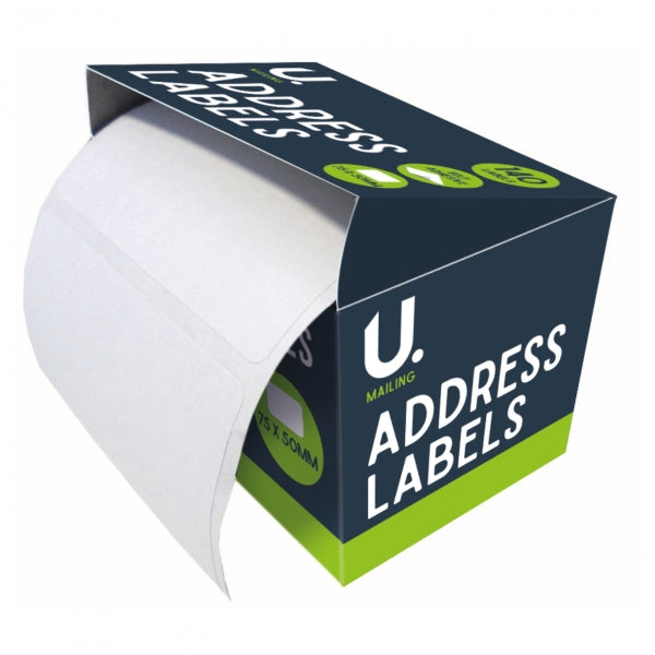 140 Address Labels on a Roll - Self-Adhesive