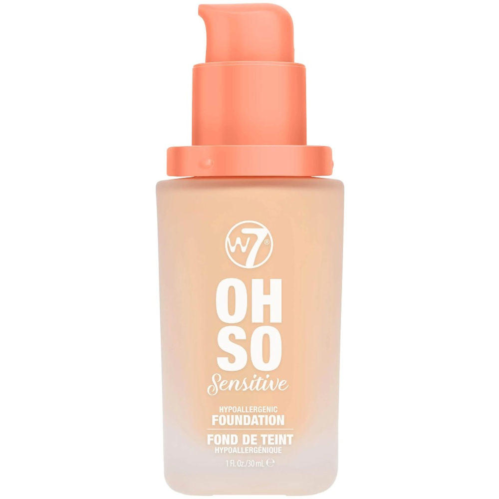 W7 Cosmetics Oh So Sensitive Hypoallergenic Liquid Foundation - Fresh Beige