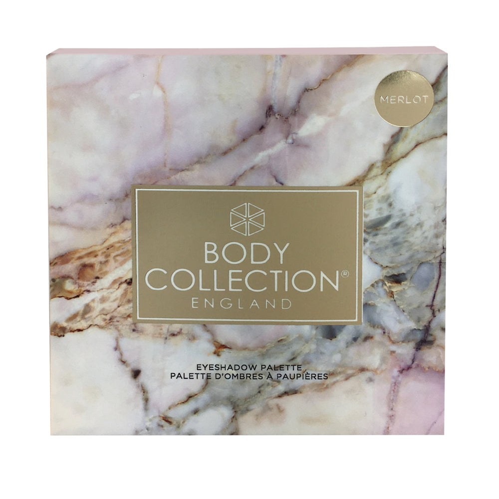 Body Collection 12 Colour Classic Eyeshadow Palette Merlot - Rich Pigmented Long-Lasting Blendable Shades Professional Makeup