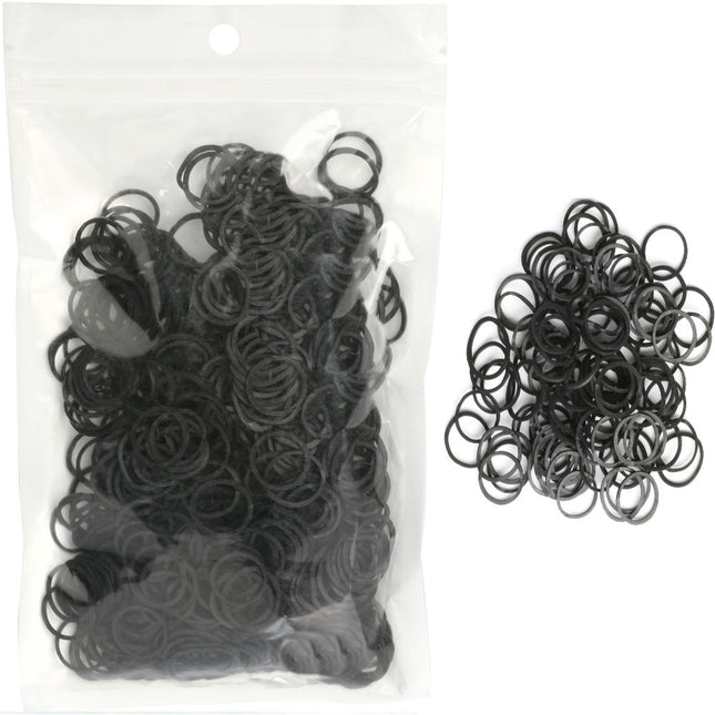 Black Elastic Bands - 1000 Pack