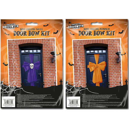 Halloween Door Bow - Skeleton