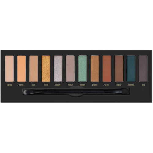 W7 Cosmetics Howdy Eyeshadow Palette - 12 Colour Matte Shimmer With Applicator Colours Eyes