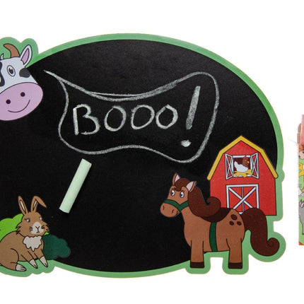 Farm Animal Blackboard & Chalk