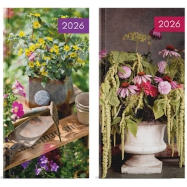 Slim Week To View Floral 2026 Diary - Assorted