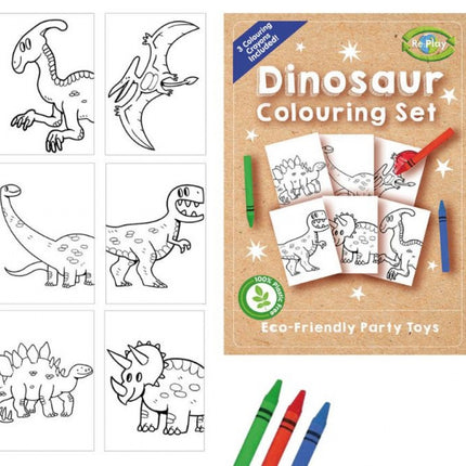 Dinosaur A6 Colouring Set (Single)