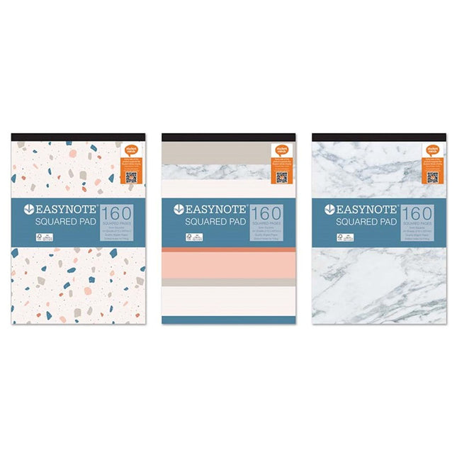 A4 Squared Pad - Assorted 160 Pages