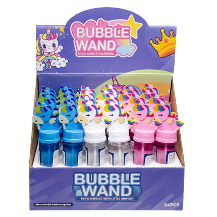 Mini Unicorn Bubble Stick Wands - 6 Pack