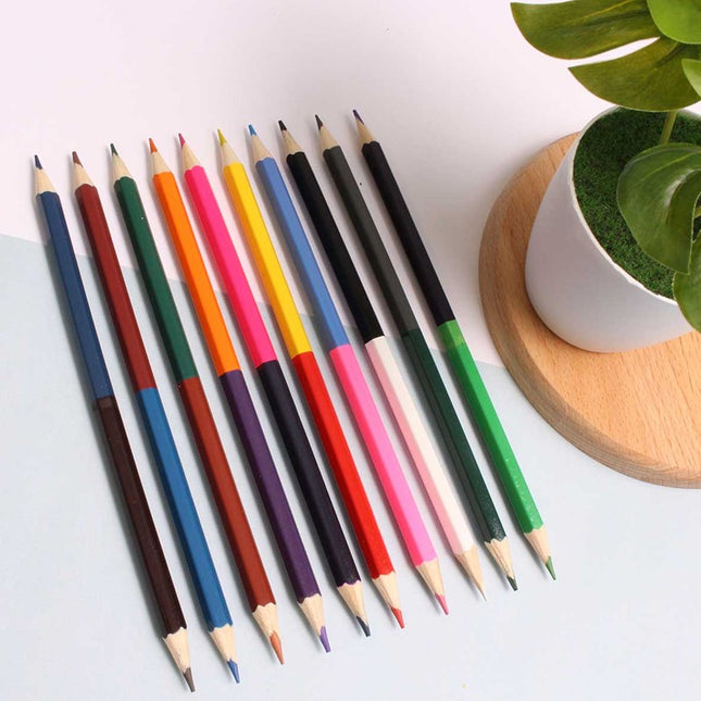 10 Double Ended Colouring Pencils
