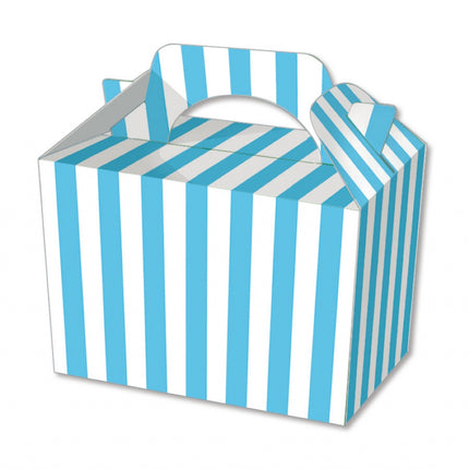 Blue Stripe Boxes - 10 Pack