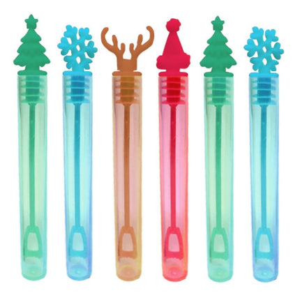 Christmas Bubble Tubes - 12 Pack