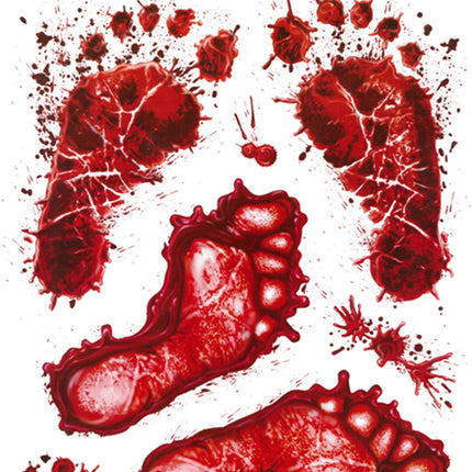 Foot Print Scary Decals
