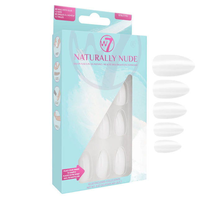 W7 Cosmetics Naturally Nude False Nails-  Stiletto