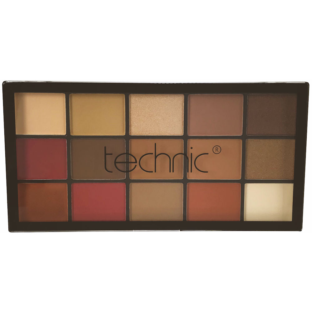 Technic Cosmetics 15 Colour Eyeshadow Palette - BAS5-3 Urban Jungle