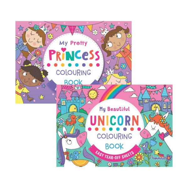 Kids Unicorn/Princess Colouring Pad